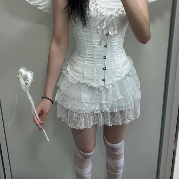 졸업사진 천사 코스튬 대여