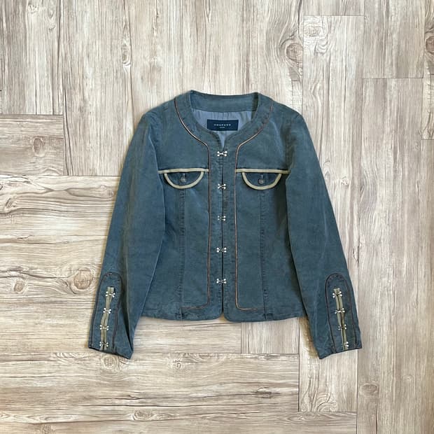 UNSPECK 스웨이드 후크 자켓