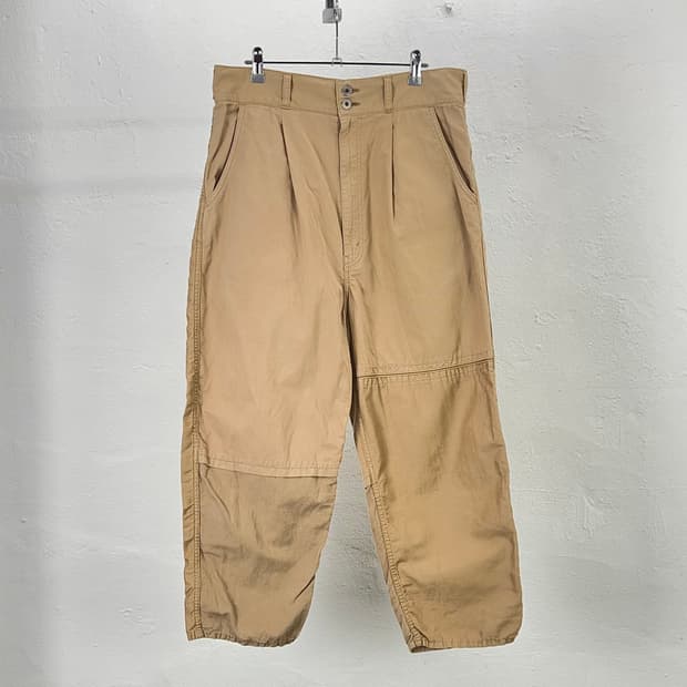 꼼데가르송 옴므 베이지 치노 와이드 팬츠