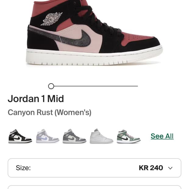 Jordan 1 Mid Canyon Rust