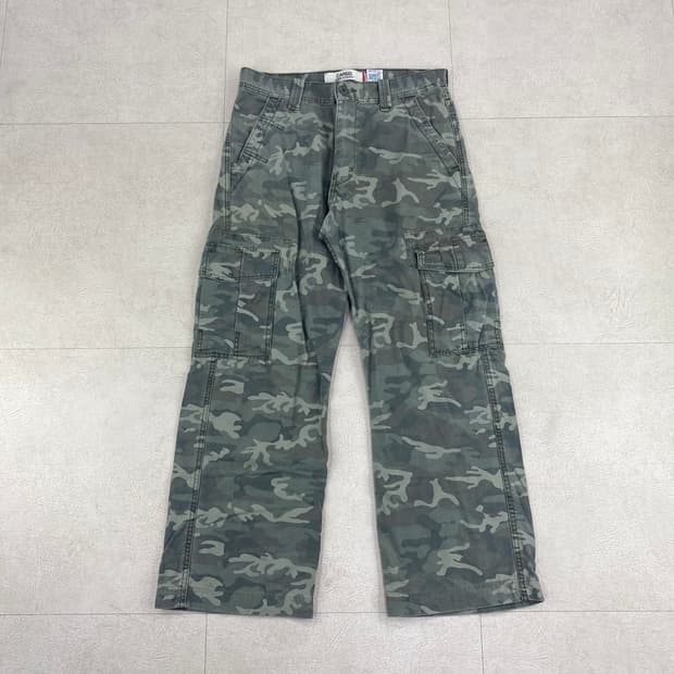 리바이스 루즈핏 레드 탭 카모 카고 팬츠(32)