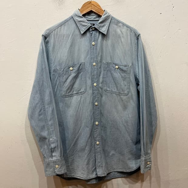 유니클로 셀비지 샴브레이 셔츠 M