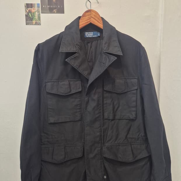 폴로 랄프로렌 블랙 야상 자켓 L 
