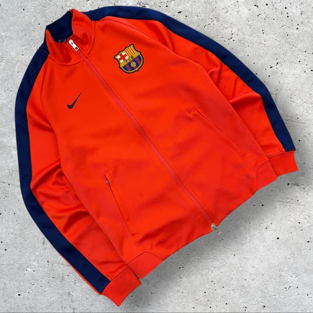 [S] 나이키 14-15 FC 바르셀로나 트랙탑 져지 집업 B374