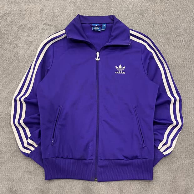 100 아디다스 파이어버드 퍼플 트랙탑 져지
