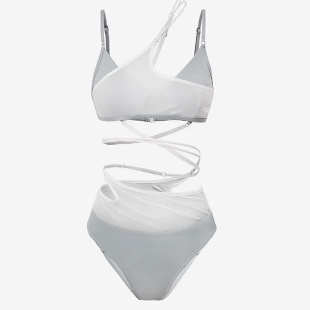 오호스 ojos Layered Mesh Strap Bikini