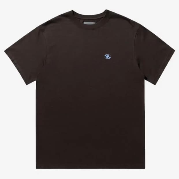 23ss 산산기어 로고 티셔츠 브라운 1사이즈