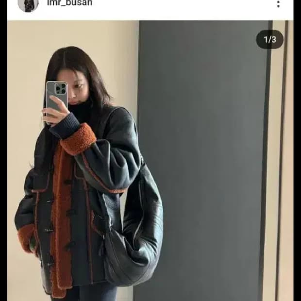 르메르 크로와상 라지 블랙 백화점 새상품