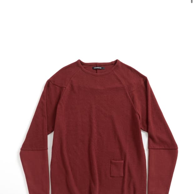 해칭룸 incision tee dark red 