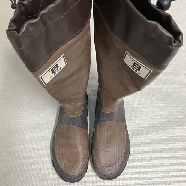 wbsj 노토리 레인부츠 정원화 브라운 L 245-250