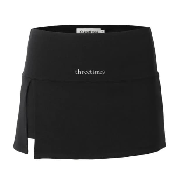 쓰리타임즈 슬릿 스커트 athletic slit skirt