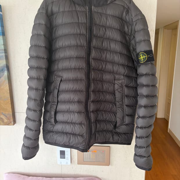 스톤아일랜드 가먼트 다이드 패딩