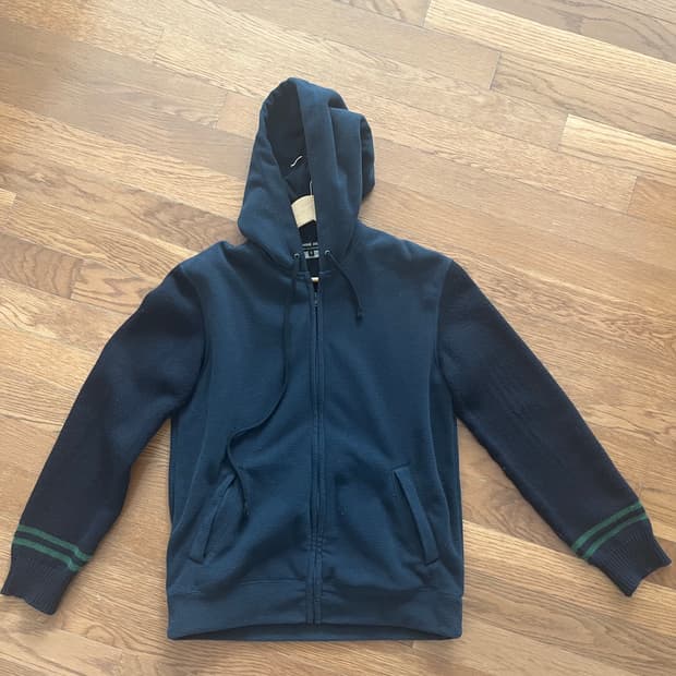 꼼데가르송 옴므 듀 후리스 후드집업 m사이즈