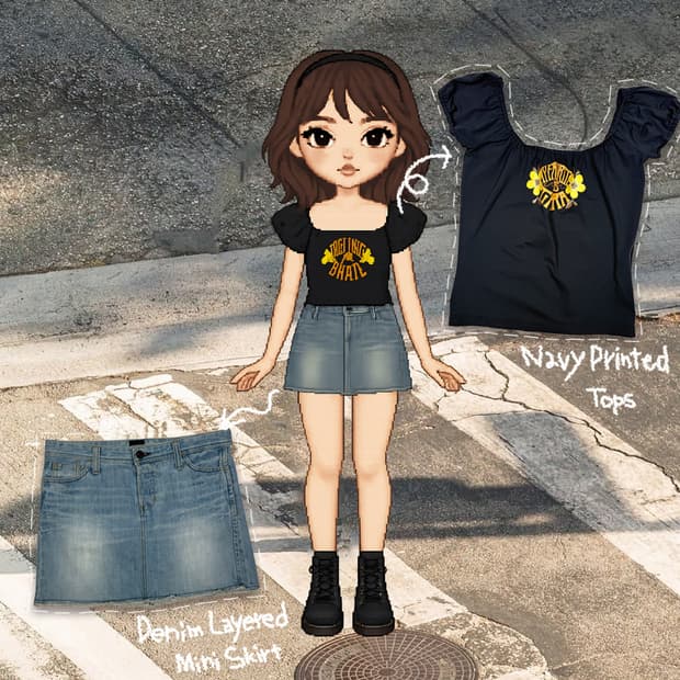Top+skirt set no.1