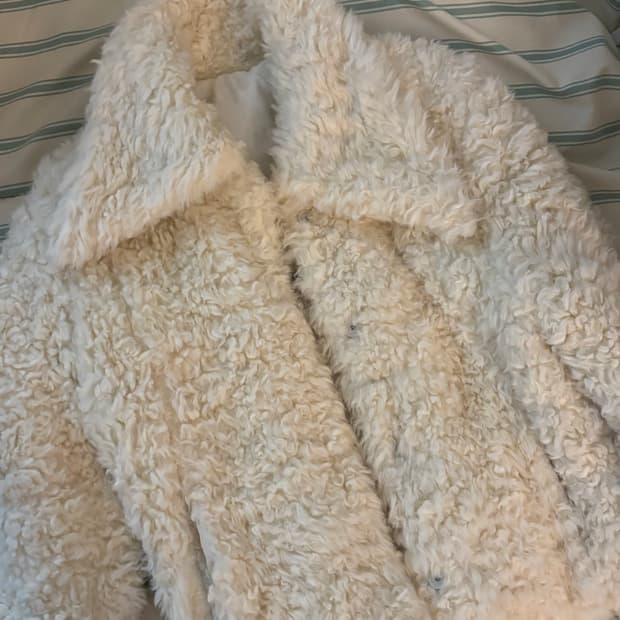 아이보리 퍼자켓