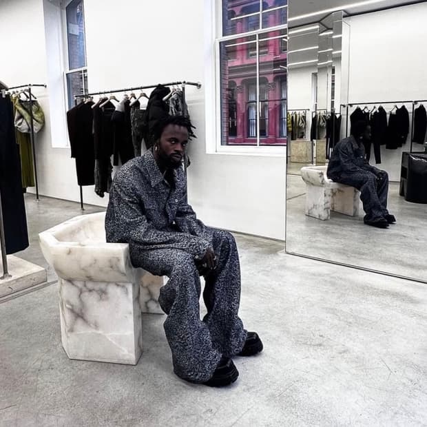 Kozaburo SS23 Snake Jacquard 트러커자켓