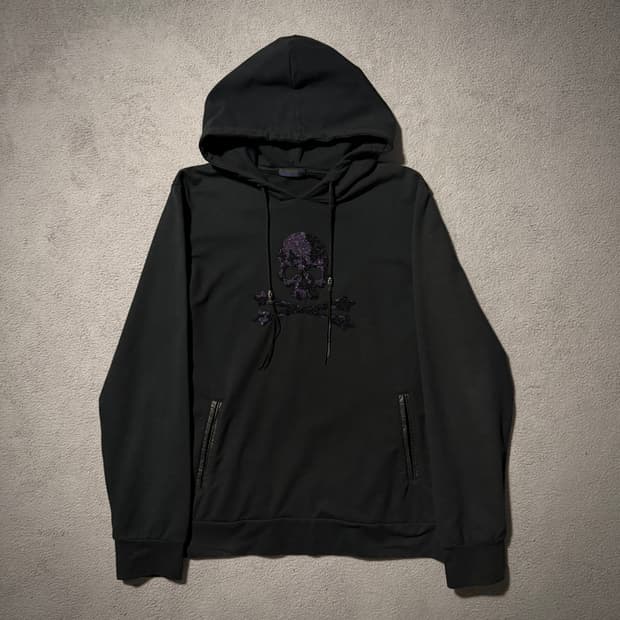 Custom culture skull stud hoodie