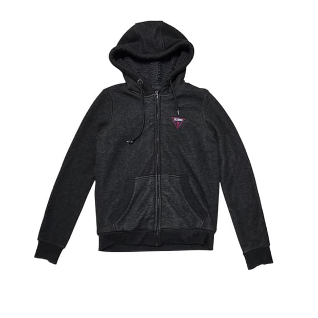 Guess 게스 y2k 스몰 로고 뽀글이 기모 집업 후드