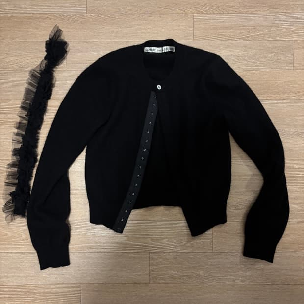 Comme des garcons 꼼데가르송 블랙 가디건