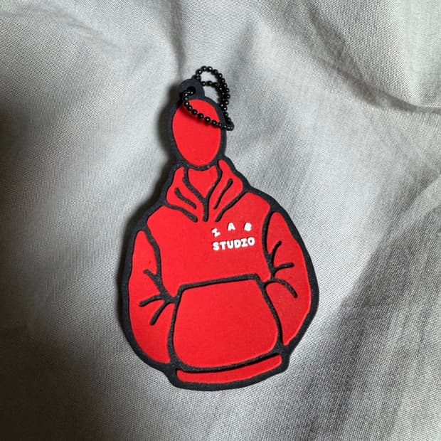 아이앱 스튜디오 후드 키링 식케이 콜라보 flip