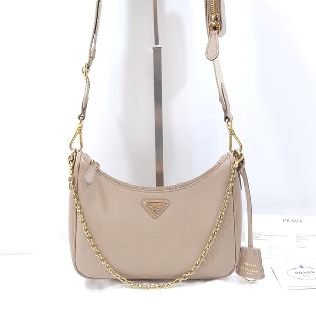 [정품] 프라다 리에디션 2005 사피아노 카메오 베이지