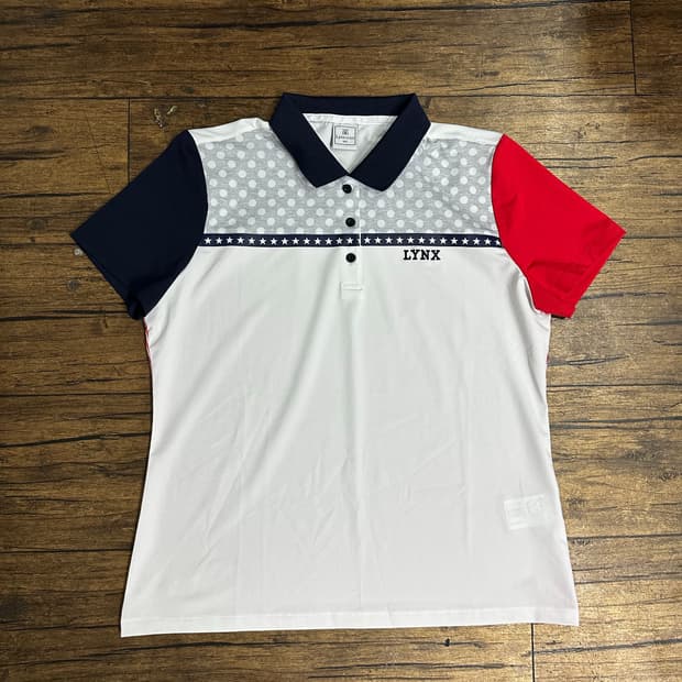 LYNX GOLF 기능성 배색 반팔 카라티 105