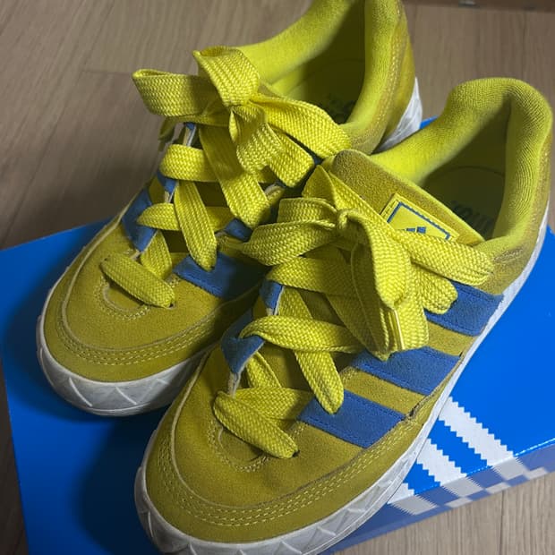 아디다스 아디매틱 브라이트 옐로우 블루 (250)