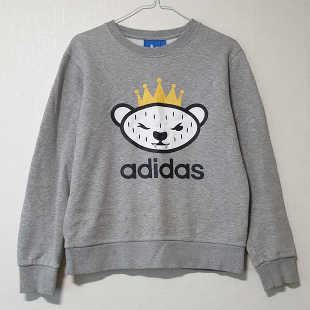 아디다스 기모 라운드티 95사이즈