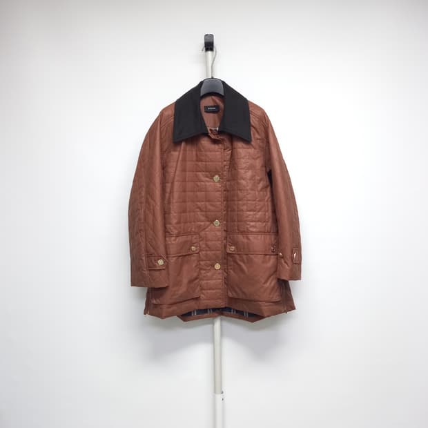 새 시스템 춘추동 퀄팅 루즈박시핏 롱 점퍼 55-77