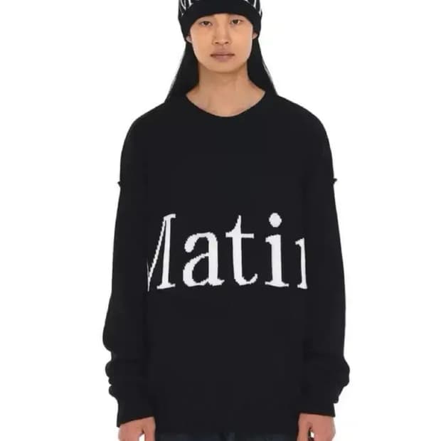 마뗑킴 빅로고 니트