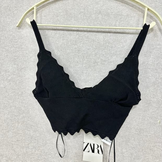 (새) 자라 니트 브라탑 XS