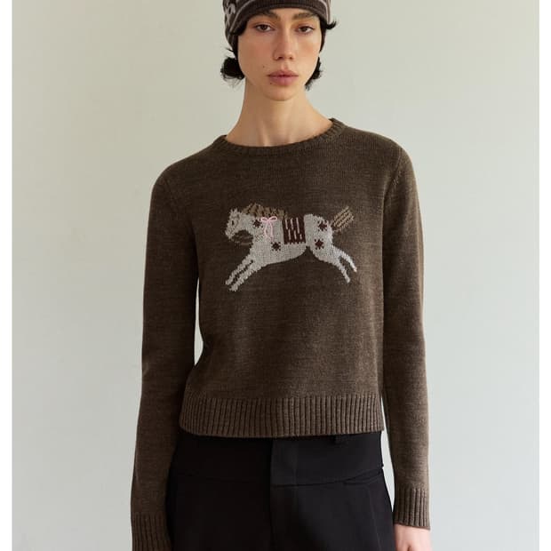 INTERRIS 포니 울 니트