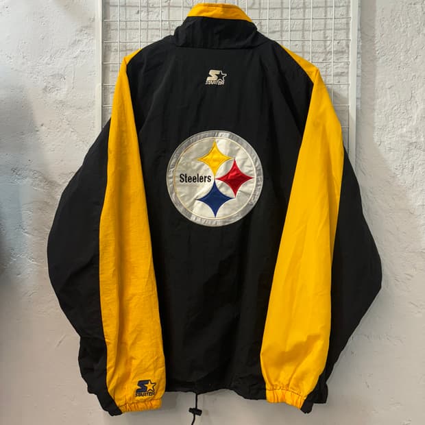NFL X 스타터 90s 올드스쿨 피츠버그 스틸러스 바람막이 XL