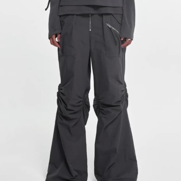 나체 exposure zip detail pants