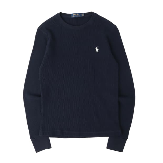 폴로 랄프로렌 네이비 와플 롱슬리브
