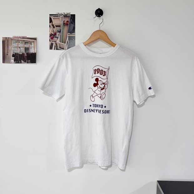 [M] 챔피온 도쿄 디즈니랜드 1983년 반팔티