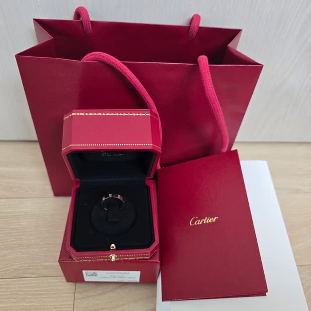 까르띠에 러브링 핑크골드 54호 새상품 (25년)