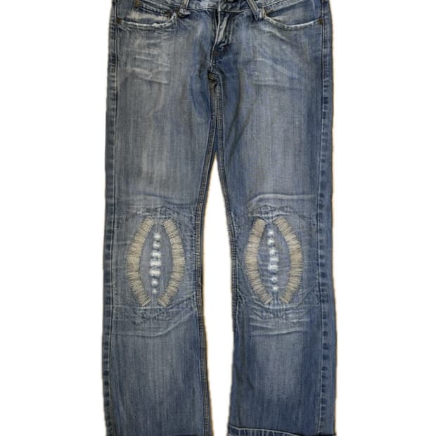 Miss sixty low rise semi-boots cut jeans