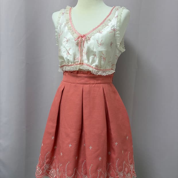 레스트로즈 미디 스커트