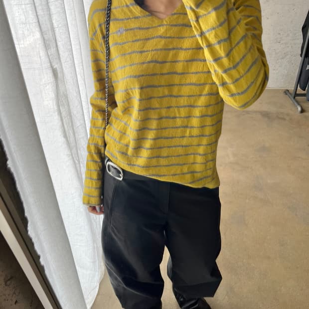 Burberry 버버리 로고 스트라이프 롱슬리브