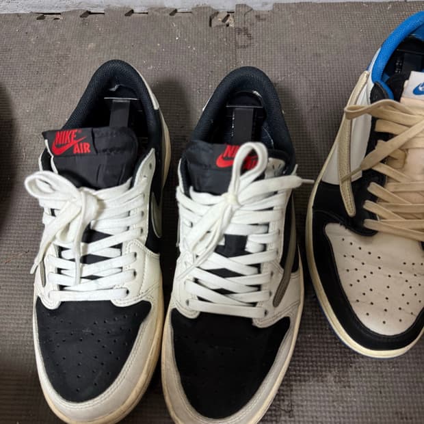 조던1로우 트래비스스캇 미디엄올리브