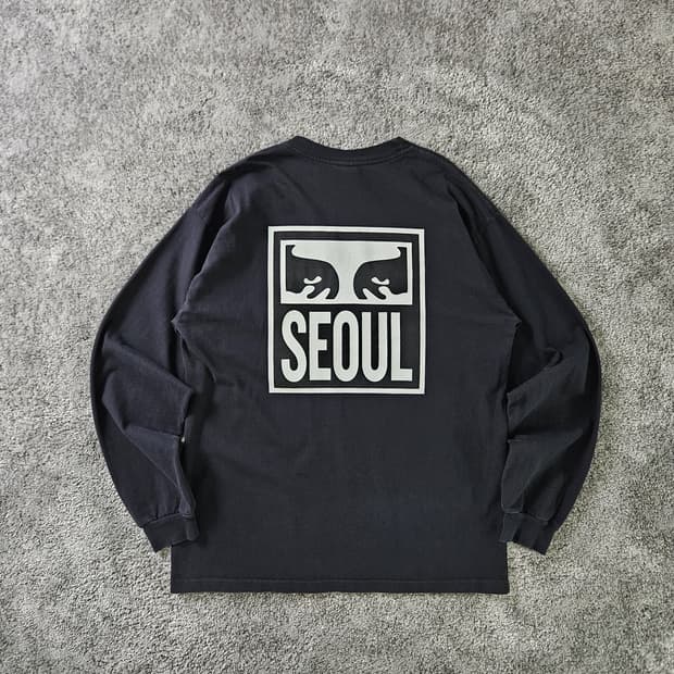 [무료배송] OBEY 서울 그래픽 긴팔 티셔츠