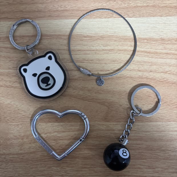 스투시, 휴먼메이드, 산산기어 키링,팔찌