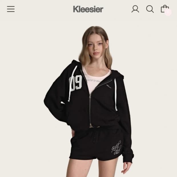 미개봉) 클리시어 후드 집업 09 넘버링 🖤