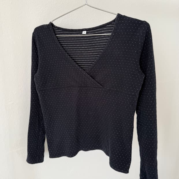 빈티지 도트 티셔츠