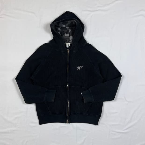 베이프 bape og 베이프스타 자수로고 후드집업