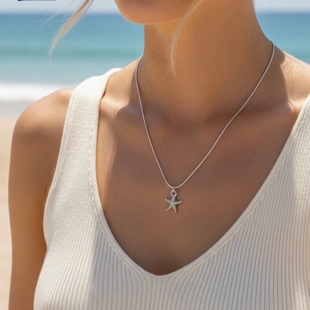 Ellavo Starfish Silver Chain