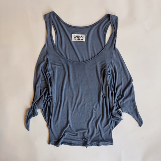 Maison Margiela Draped Sleeve Tank Top
