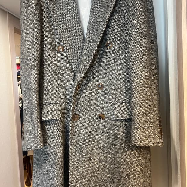 에스타도 Sartoria Vanni 헤링본 더블 코트