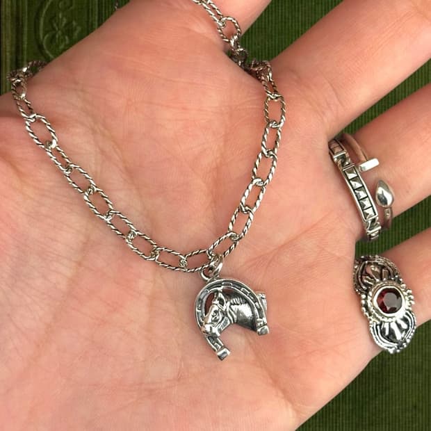 Lucky Horseshoe 925 Silver Bracelet🐎🧲